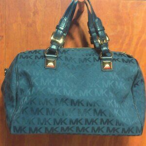 Michael Kors Blue Signature Satchel Tote Bag